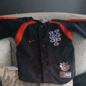 Nike Kids Black and Orange Sports Jersey